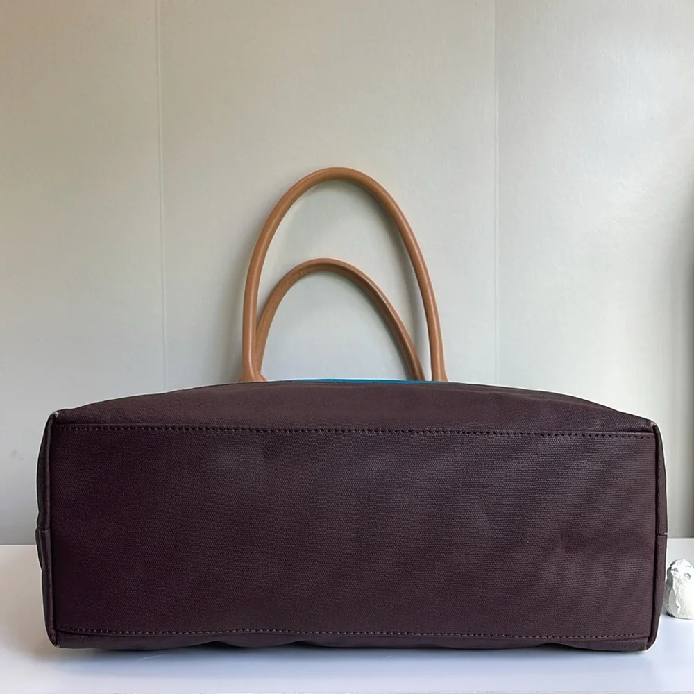 Tory Burch Jaden Canvas And Leather Tote